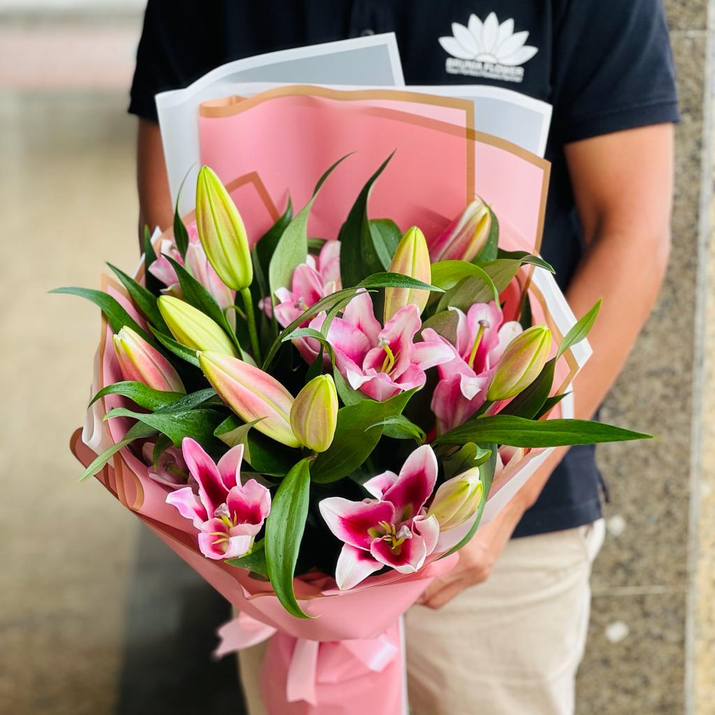 Pink Lilly Bouquet