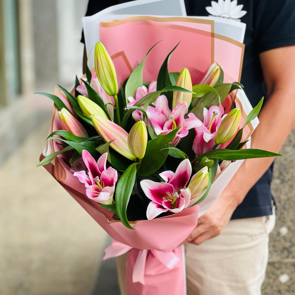 Pink Lilly Bouquet